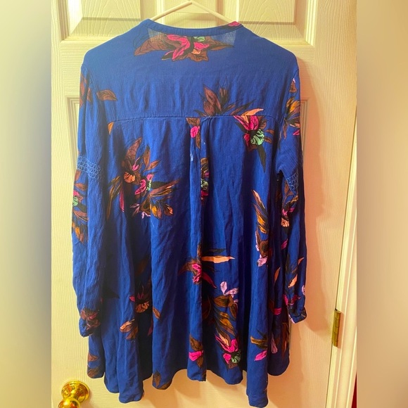 Free People tree fort key hole neck swing tunic size Small - Picture 2 of 5